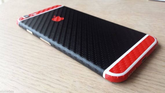 Textured Carbon Fibre Skin Cover Sticker Decal Vinyl Wrap For ALL Apple iPhone