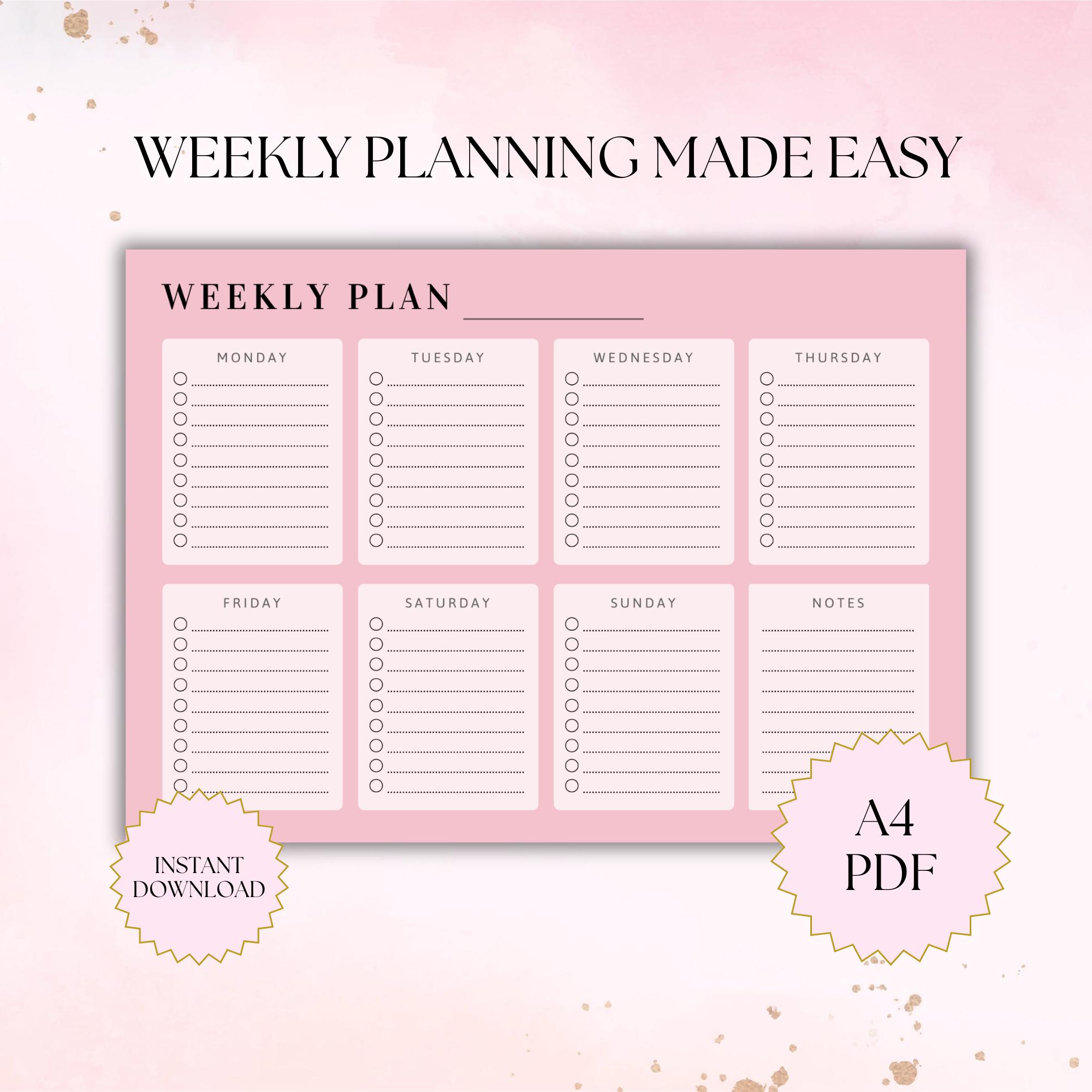 Weekly Mental Load Planner for Overwhelmed Moms | Gentle Task ...
