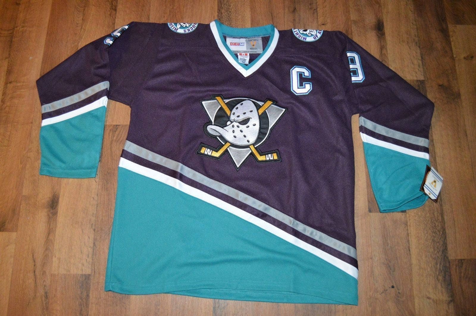 anaheim ducks 90s jersey