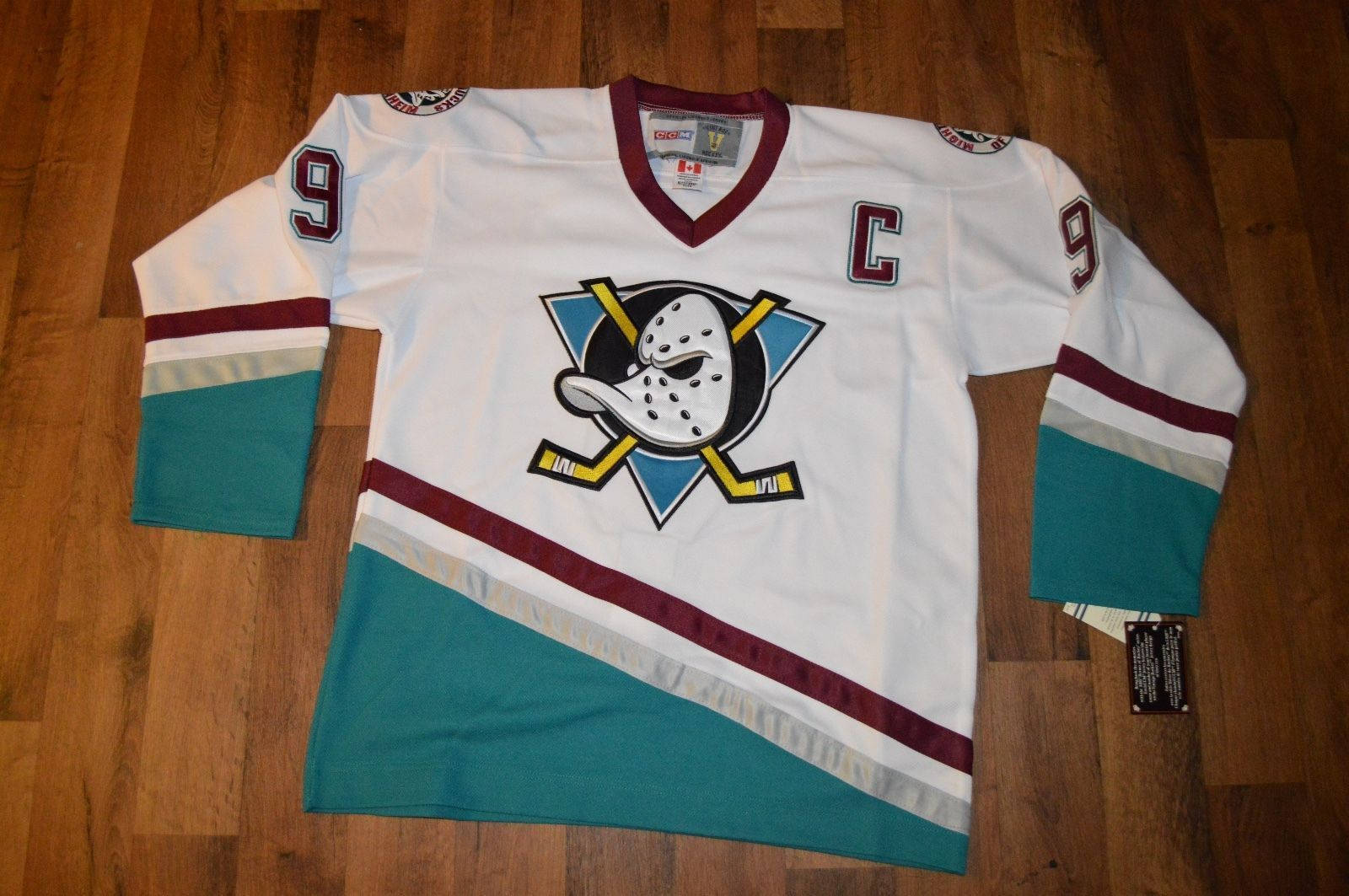 white mighty ducks jersey
