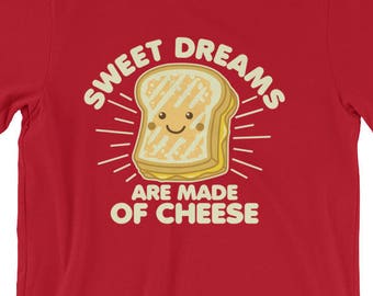 Sweet Dreams Grilled Cheese T-Shirt | Kawaii Foodie Tee