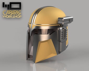 Casco Paladín Mandaloriano (Modelo 3D) - Archivo STL de disfraz inspirado en Star Wars para impresión