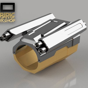 Heavy Blaster Gauntlet (3D Model) - Star Wars Inspired Costume Stl File for Printing