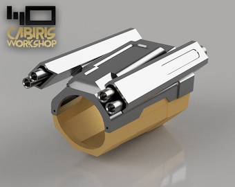Heavy Blaster Gauntlet (3D Model) - Star Wars Inspired Costume Stl File for Printing