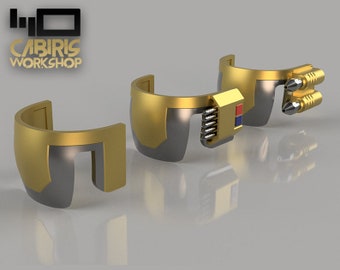 Custom Mandalorian Plated Knee Plates - Star Wars Inspired Costume Armour | 3D Printed