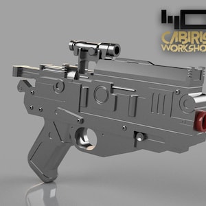 Black Sun Twin Barrel Heavy Blaster 3D Model