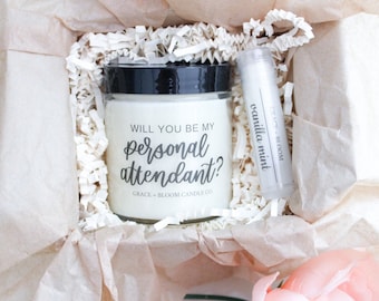 Personal Attendant Proposal MINI GIFT BOX | Gift Set under 15 | Brides Assistant Bridesmaid Wedding Gift