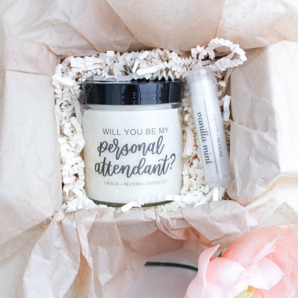 Personal Attendant Proposal MINI GIFT BOX | Gift Set under 15 | Brides Assistant Bridesmaid Wedding Gift