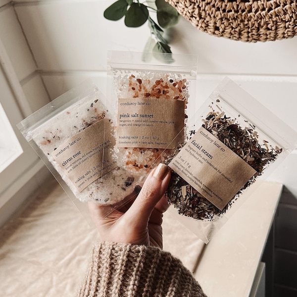 Bath Salts Sample | Shower Game Prizes | Baby or Bridal Shower Party Favors | Bridesmaid Proposals
