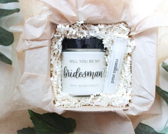 Bridesman Man of Honor Proposal MINI GIFT BOX | Groomsman Gift Set under 15 | Wedding Gift
