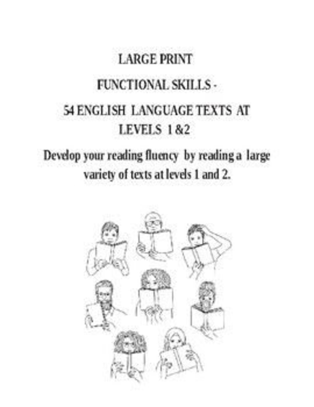 Large Print- 54 TEXTS- Functional Skills Level 1&2 Reading Fluency Book ...