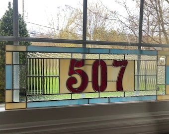 20-03 Stained Glass transom windows available and custom made to fit your needs.