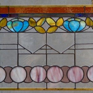 Custom stained glass panel