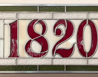 19-03 Stained Glass transom windows available and custom made to fit your needs.