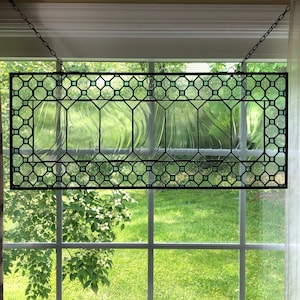 19-01 Custom stained glass transom window