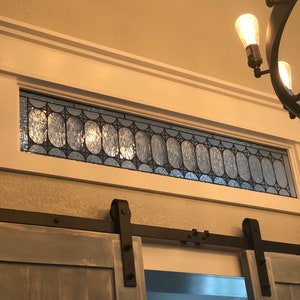 19-02X Transom window in Clear Texture Glass