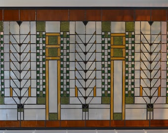 洋書 Architectural Stained Glass YTC_Wright_Saguaro_Metal_Frame