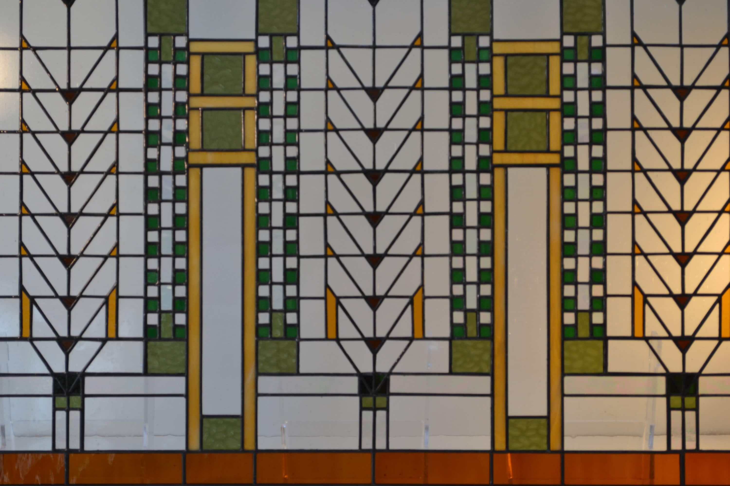 23-02 Frank Lloyd Wright Inspired Tree of Life Stained Glass