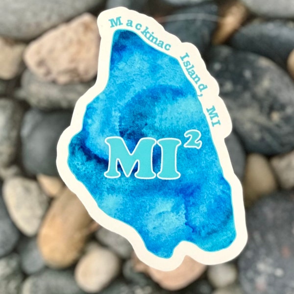 Mackinac Island Tie Dye Sticker - MI2 - Michigan's favorite vacation spot