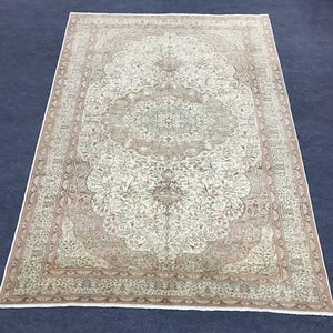 6.5x9.7 ft - 195x290 cm  Kayseri Rug, Turkish Rug, Soft Pink Colour Rug, Oriental Rug, Turkish Kayseri Rug, Decorative Rug