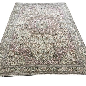 6.6x9.7 ft Vintage Turkish Oushak Rug, Turkish Anatolian Rug, Turkish Anatolian Rug, Handmade Rug, Bohemian Rug, Wool Turkish Rug *545