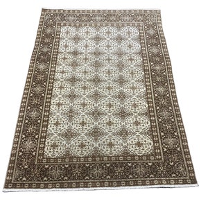 3.10x5.6 ft Vintage Turkish Kars Rug, Pastel Turkish Rug, Turkish Oushak Rug, Handmade Rug, Bohemian Rug, Wool Turkish Rug *628