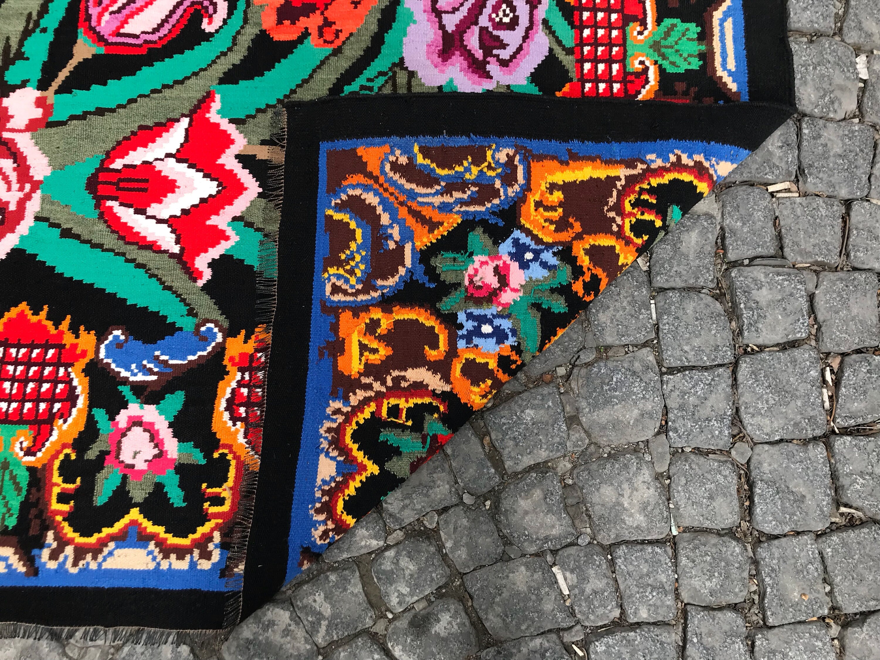 通販 Colorful Ft 8x13.6 Vintage Rug Colorful Rug, Kilim Turkish 小物