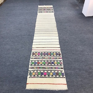 2.4x15 ft Turkish Runner Rug, Gegem Runner Rug, Turkish Oushak Runner, Decorative Runner, Long Runner Rug