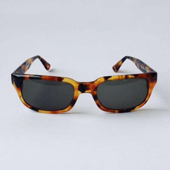 Sting Vintage Square Sunglasses Tortoise 80's - O… - image 1