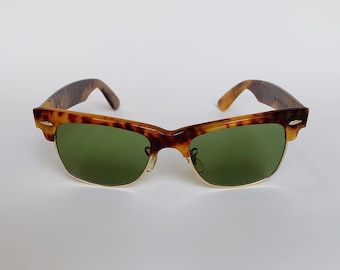 Ray-Ban Vintage Wayfarer Max 1 Blond Tortoise Bausch & Lomb 90's NOS - Original Designer Sunglasses by DDVintageSunglasses