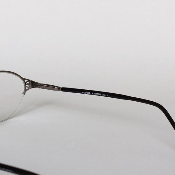 New World Vintage Oval Eyeglasses Silver Frame Op… - image 5