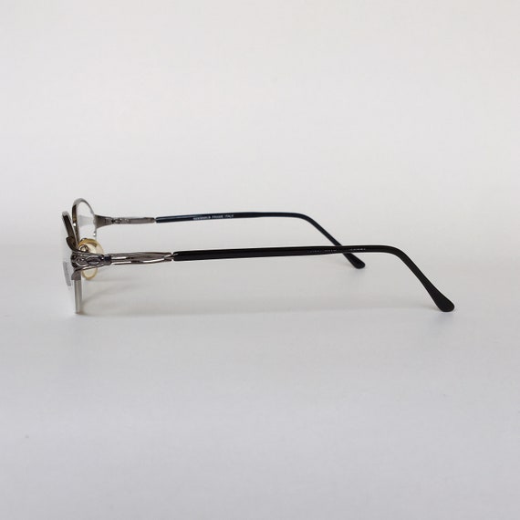 New World Vintage Oval Eyeglasses Silver Frame Op… - image 4
