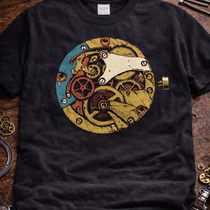 Camiseta de relojería, camiseta unisex retro vintage con gráficos de relojería, regalo para coleccionistas de relojes, camiseta de relojero, camiseta de horólogo relojero
