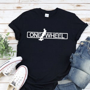 Cool Onewheel Shirt - One wheel Silhouette Cool Graphic Shirt - Perfect Gift For Onewheel Owner and Every One wheel Fan