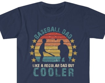 Funny Baseball TShirt, Gift for a Cool Baseball Dad Shirt , Father's Day Retro Vintage Graphic Tee, Baseball Coach Shirt, Baseball Grandpa