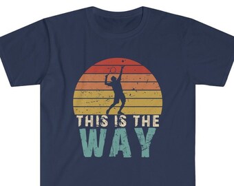 これが道の面白いテニスTシャツ、父の日のビンテージレトログラフィックTシャツ、男性用テニスプレーヤーシャツ、テニスおじいちゃんお父さんへのギフトTシャツ