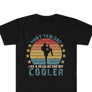 Lustige Muay Thai Shirt, Kickboxing T Shirt, Vintage Kampfkunst Kämpfer Vater Geschenk, Muay Thai Lehrer Shirt, Muay Thai Papa, Mann Geschenk