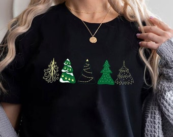 Weihnachtsbaum Shirt, Weihnachtshemden für Frauen, Tannenbaum, Weihnachts T-Shirt, Frohe Weihnachten Shirt, Süßes Weihnachtsgeschenk, Baum T-Shirt