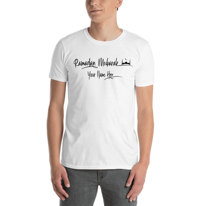 Custom Name Ramadan Mubarak Unisex T-Shirt Ramadan Kareem Shirt, Muslim Gift Tee for Ramadan 2021