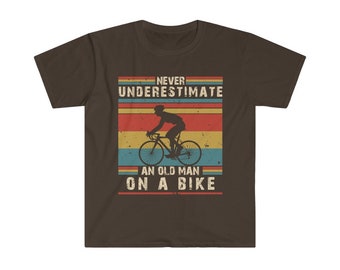 Camiseta Sin Mangas Con Frase 'Nunca Subestimes A Un Hombre Viejo En Una Bicicleta' - Diseño Para Ciclistas Y Regalo