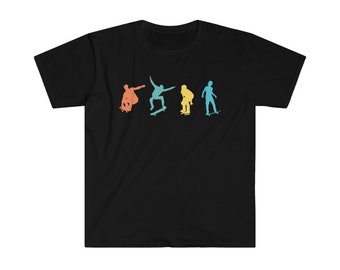 Retro Vintage Skateboard Skate Boarding Funny Skateboard Shirt, Shirt For Skaters, Funny Skater Tee, Skating Shirt, Skate Board Skateoard