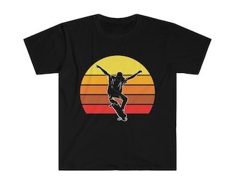 Sunset Retro Skateboarder Skateboarding Skateboard Skateboarder Skateboarding Skateboard Shirt, Shirt For Skaters, Skater Gift Tshirt