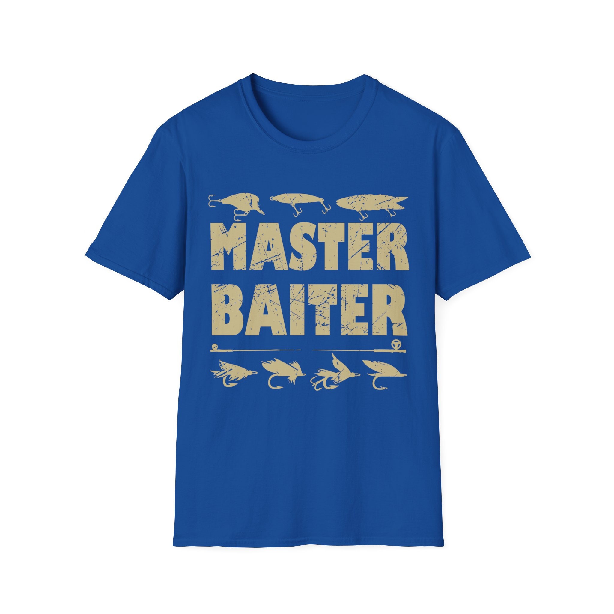Master Baiter Fishing Herren T-Shirt Lustig Humor Angler Fischer