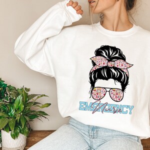 Emergency Nurse Sweatshirt, ER Nurse Gift Tee, Registered Nurse Gift, RN Nurse, Nurse Life, Nursing Grad Shirt, Nurse Appreciation Tee