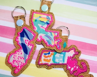 neoprene keychain sunflower keychain cactus keychain lilly pulitzer inspired wristlet serape keychain neoprene Wristlet Keychain