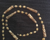 Vintage Banded Agate Wired Beaded Necklace
