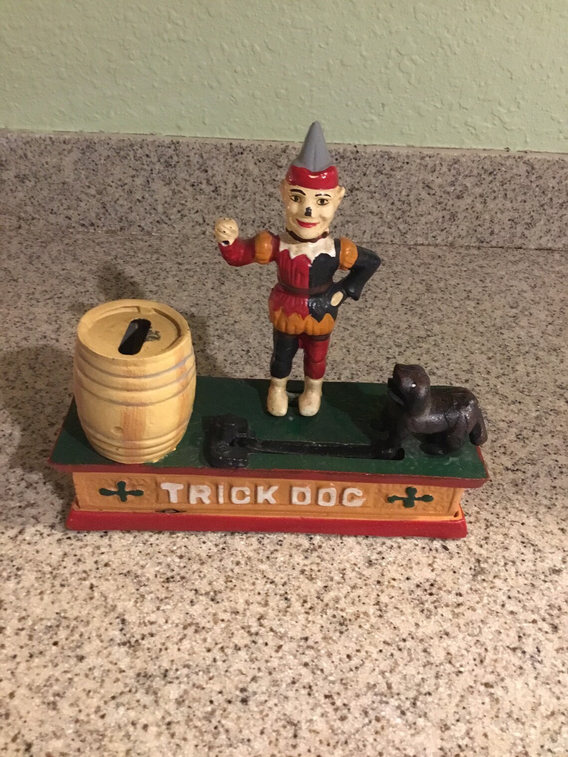 Vintage Trick Dog Mechanical Coin Bank Etsy