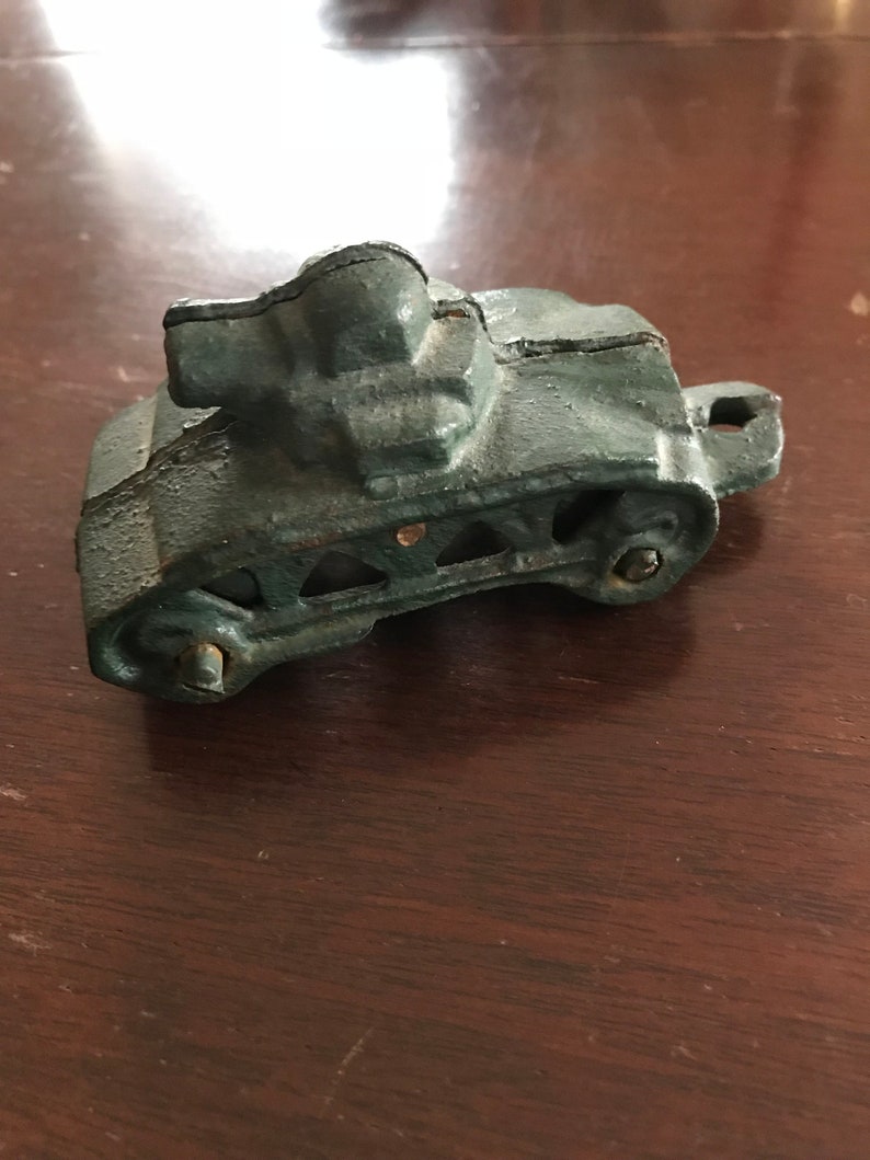 Vintage Cast Iron Toy Tank