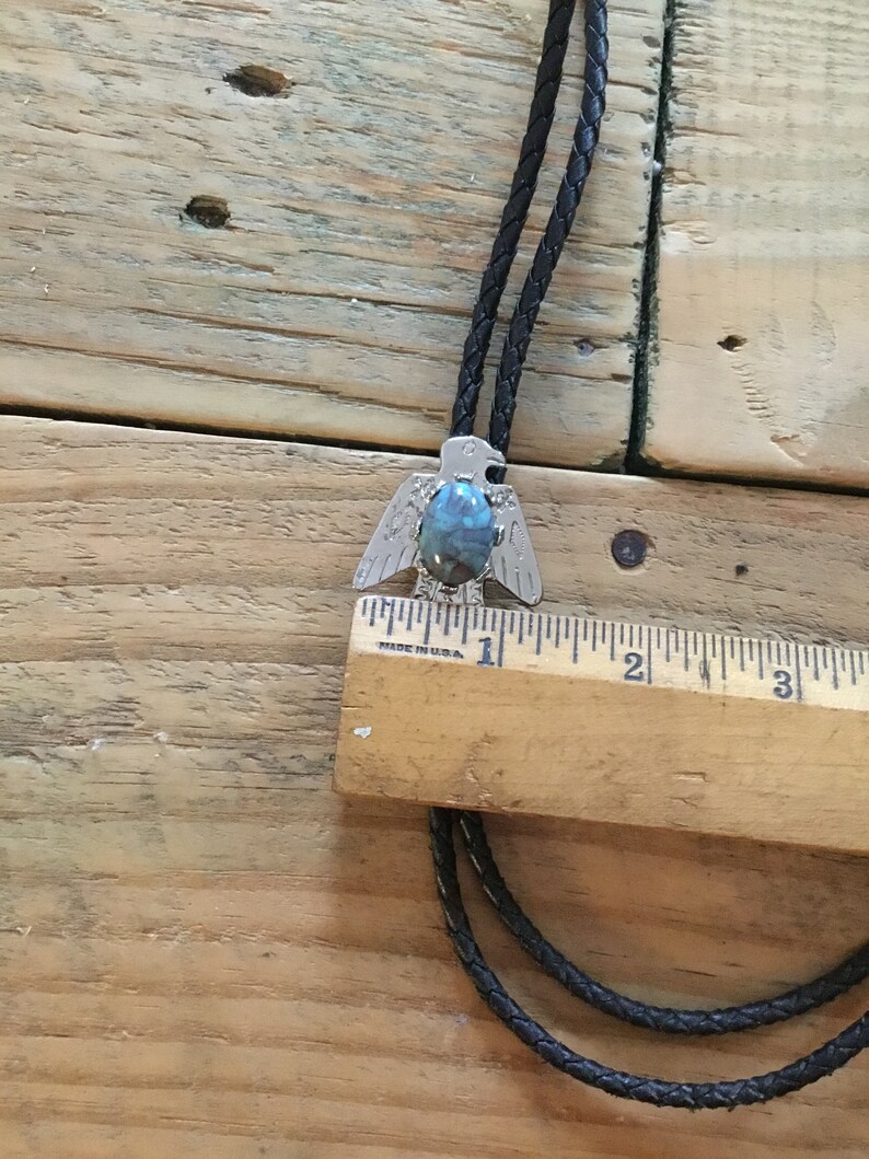 Vintage Native American Themed Bolo Tie Thunderbird Bolo Tie