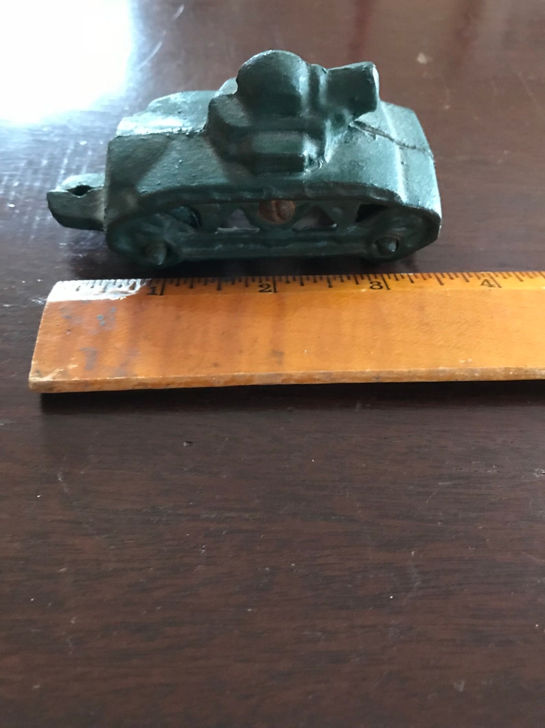 Vintage Cast Iron Toy Tank